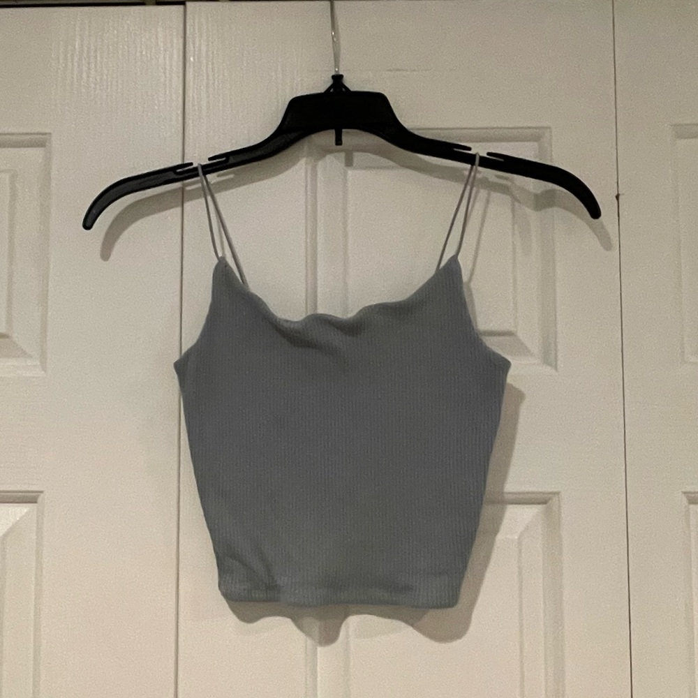 Garage Cropped Cami Teal